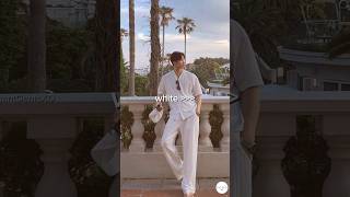 korean mens fashion  white outfits [upl. by Ailis]