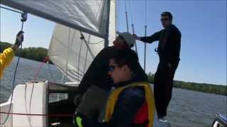 Failing sailing tack lesson the a good tack [upl. by Cordle]