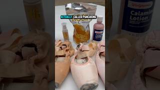 Pancaking pointe shoes ballet pointeshoes ballerina dancelife howto [upl. by Dedric]