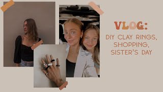 DIY clay rings amp shopping VLOG [upl. by Ithnan609]