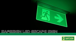 Led Escape Sign SafeSign [upl. by Seton]