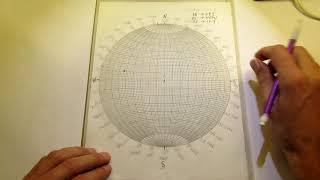 Plotting linear geologic structures on a stereonet [upl. by Okire]