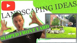 How to Landscape design FRONT YARD for beginners [upl. by Scotti]