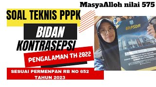 SOAL PPPK BIDAN 20232024 KONTRASEPSI [upl. by Ttirrem]