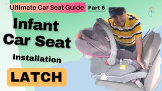 Infant Car Seat Installation with LATCH ISOFIX [upl. by Lubet]