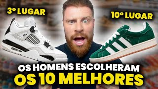 Os 10 MELHORES TÊNIS da Atualidade  Pesquisa com 335 Homens  Sneakers Masculinos [upl. by Sanchez]