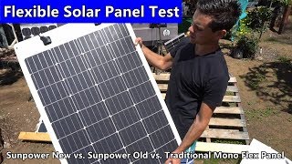 Flexible Solar Panel Output Test Sunpower Cells After A Year vs Traditional Mono Flex Panel [upl. by Oflodor305]