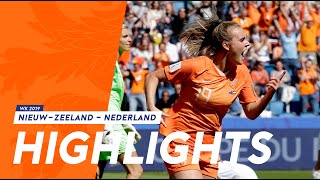 Highlights NieuwZeeland  Nederland 1162019 WK 2019 [upl. by Hanako]