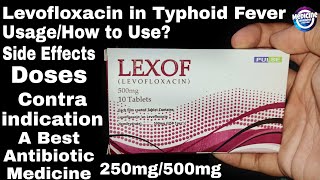 Levofloxacin 250500mg Tablets  UsesDosageSide Effects  Use in Typhoid Fever TonsillitisRTi [upl. by Singleton]