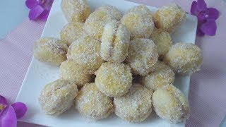 حلوة ريشبوند بطريقة جد مبسطة Richbond Cookies  Coconut Cookie Balls [upl. by Sirtaeb]