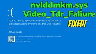 How To Fix Video TDR Faliure nvlddmkmsys in Windows 11 [upl. by Myrle789]