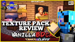 Daz Man Reviews VanillaBDCraft Texture Pack In Minecraft Bedrock Minecraft Texture Pack Review [upl. by Madea]