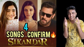 SIKANDAR 4 Songs Confirm  SIKANDAR Total Song Update  SIKANDAR Update  Salman Khan Next Movie [upl. by Renado]