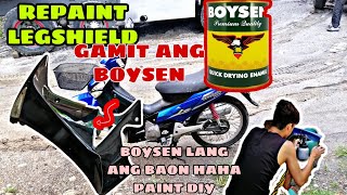 How we Repaint Motorcycle FAIRINGS using BOYSEN ENAMEL  🤭 [upl. by Sheepshanks]