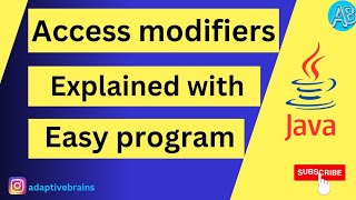 Java Program1 Mastering Access Modifiers [upl. by Anilem404]