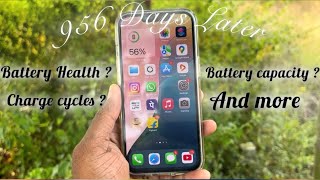 Battery Health Capacity Cycles of iPhone 13 after 956 days [upl. by Eyllek]