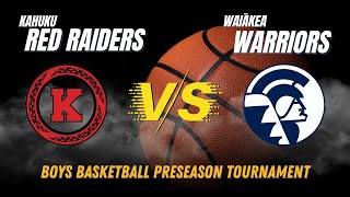 Kahuku Red Raiders vs Waiakea Warriors  113023 Boys Basketball Preseason Tournament [upl. by Madelin]