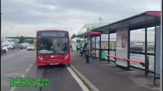 FRV Short S4 Route Visual New Croydon Extension Beddington Lane ➡️ Wilson’s School busspotting [upl. by Dasha]