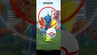 Catching legendary dialga 😱😱🤯🙀in legendary raid pokemongo legendaryraids viralvideo dialga [upl. by Osnohpla]