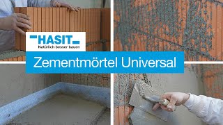 Zementmörtel mit vielen Anwendungsmöglichkeiten Mauermörtel Spritzbewurf Putz Estrich Beton [upl. by Kalinda]