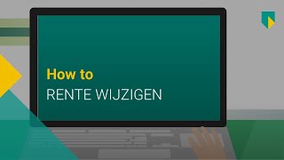 Hypotheekinformatie Hoe werkt rente wijzigen in Internet Bankieren [upl. by Olemrac]