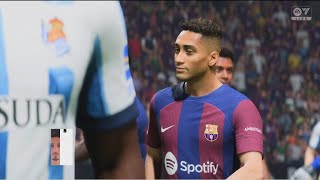 FC 24  Barcelona vs Real Sociedad  International friendly Full Match  PS5™ 4K60 [upl. by Hutchison]