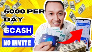 PAANO KUMITA SA GCASH 5000 PER DAY NG WALANG INVITE GAMIT ANG CELLPHONE [upl. by Ydnar]