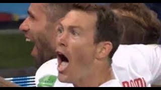 Auch Lichtsteiner machte den AdlerJubel [upl. by Anirual]