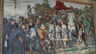 Annibale Carracci e Domenichino alla Cappella farnesina di san Nilo di Grottaferrata manortiz 4k [upl. by Ainekahs]