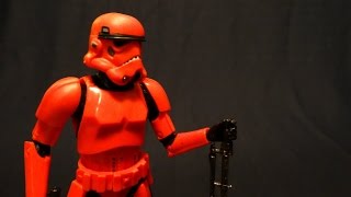 Star Wars Action Figure Review Crimson Stormtrooper [upl. by Gyimah]