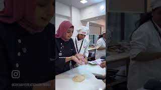 Dough making by our students in International dessert Course ✨❤️ hkrshorts hkrbakingacademy [upl. by Sackman]