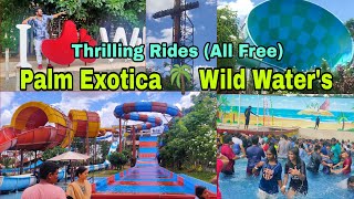 Wild Waters Amusement Park  Indias Most Dangerous Rides Palm Exotica 🌴 [upl. by Nerret720]