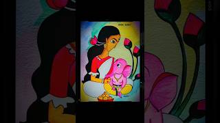 Ganesh ji ki painting 🎨🎨🖌️ art painting [upl. by Nettie]