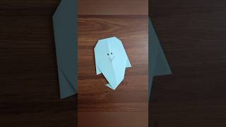 How To Make An Easy Paper Ghost  Origami Easy Ghost shorts paperghost papercraft artndesign [upl. by Anelle]