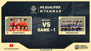 Game  1 FALCON ESPORTS vs 9K MG M5 Myanmar Qualifier [upl. by Ressler]