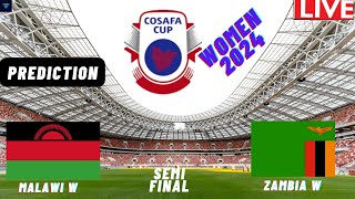 Malawi vs Zambia COSAFA Womens Cup 2024 Semi Final Match Prediction Preview [upl. by Moberg]