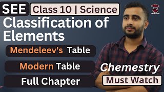 Classification of Elements  Class 10 Science Chemistry  Periodic Tables  Configuration  SEE [upl. by Junette]