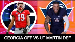 Georgia Offense vs UT Martin Defense  2024 NFL Draft Film [upl. by Urban912]