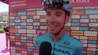 Lorenzo Fortunato  Interview at the start  Stage 1  Giro dItalia 2024 [upl. by Enerahs689]