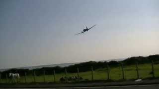 Dakota C47ADC3 N473DC landing and taking off at Lee on the Solent airfield  5th June 2013 [upl. by Kary488]