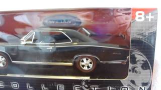 1966 Pontiac GTO Diecast Model BLack Tri Power [upl. by Ingvar419]