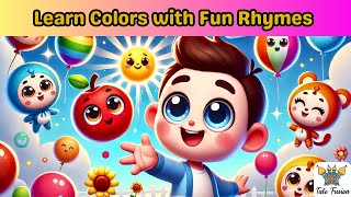 Learn Colors with Fun Rhymes  Alphabet Song for Kids  Nursery Rhymes amp Kids Song  kids poem [upl. by Ardnuaek982]