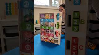 Snacks vending machine SO CUTE 🥹🧮💙amazonfinds asmr restockasmr cleaningwithgabie [upl. by Leinad]