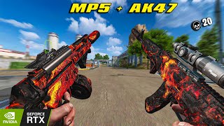 MP5 Lava  AK47 Lava scope 6x 20 kill random squad Blood strike max graphic [upl. by Tenaj801]