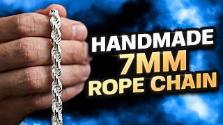 7MM Rope Chain DIAMOND CUT Review [upl. by Greenes]