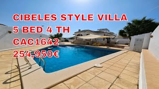 Cibeles style Villa for sale house tour Spain Costa Calida [upl. by Yelnikcm409]