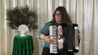 Bernadette  JS Bach quotPrelude and Fugue No 5 in D Major BWV 850 WTC1” for accordion [upl. by Addison]