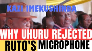 CRITICAL Moment UHURU Refused To USE RUTO amp KINDIKIS MicrophoneWHAT HAPPENED [upl. by Saeger917]