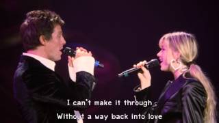 Hugh Grant amp Haley Bennett  Way Back Into Love Lyrics 1080pHD [upl. by Awjan]