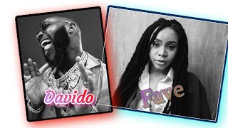 Kante  Davido ft Fave unofficial lyrics video [upl. by Yarw]